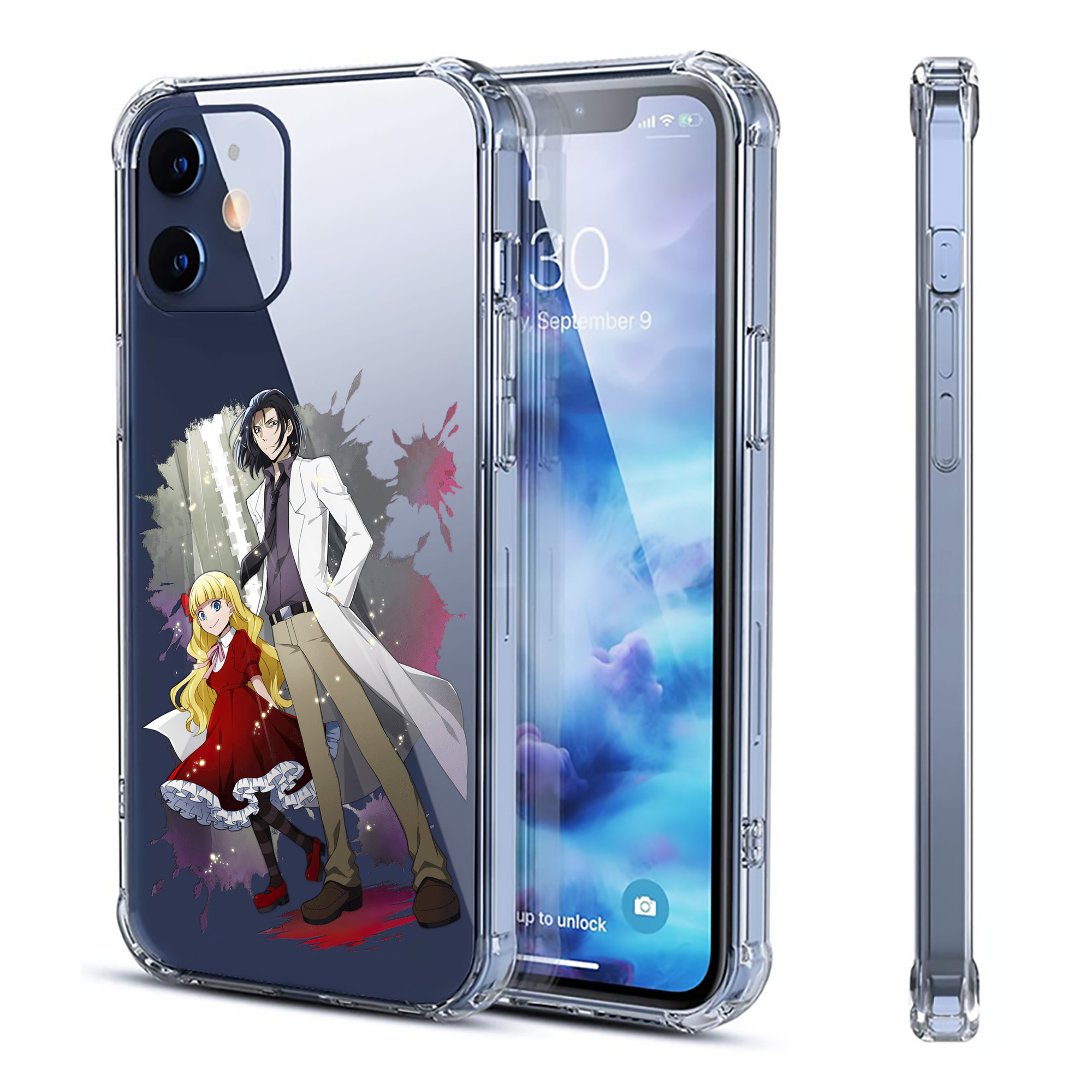 （画像用） 文豪ストレイドッグス Bungo Stray Dogs 【iPhone 12シリーズ対応】透明スマホケース（クリアソフトケース）